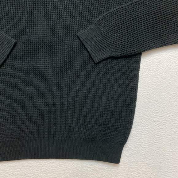 French Connection Military Sweater Mens M Navy Textured Crew Neck Pullover - Picture 3 of 11